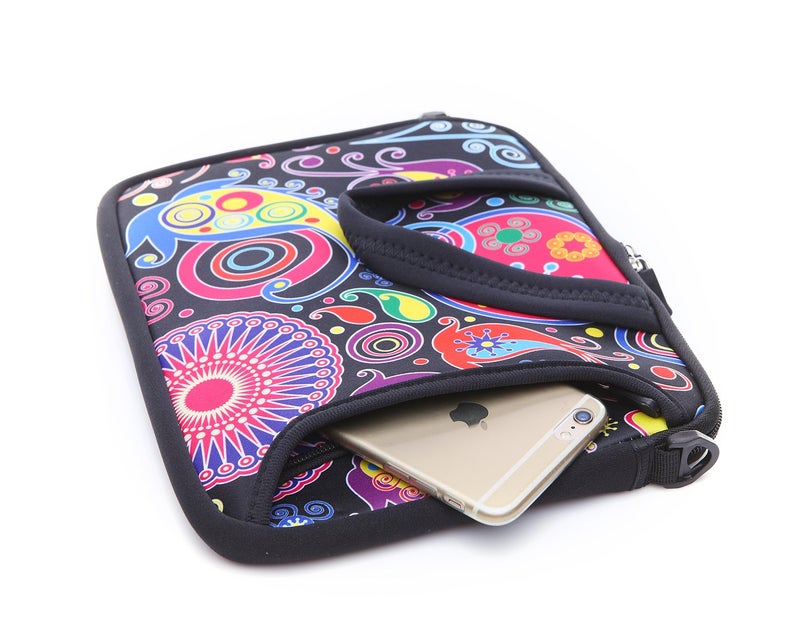 YIDA 10-Inch Laptop Shoulder Sleeve Case and Tablet Bag for most 9.7" 10" 10.1" 10.2" Ipad/Notebook/eBook/Readers (classic colourful) - Image 4